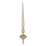 Vickerman M183438G 18" Champagne Glitter Cupola Finial Ornament Pack Of 2