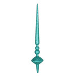 Vickerman M183442G 18" Teal Glitter Cupola Finial