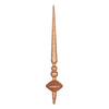 Vickerman M183458G 18" Rose Gold Glitter Cupola Finial Ornament Pack Of 2