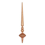 Vickerman M183458G 18" Rose Gold Glitter Cupola Finial Ornament Pack Of 2