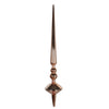 Vickerman M183458S 18" Rose Gold Shiny Cupola Finial Ornament Pack Of 2