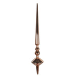 Vickerman M183458S 18" Rose Gold Shiny Cupola Finial Ornament Pack Of 2