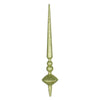Vickerman M183473G 18" Lime Glitter Cupola Finial Ornament Pack Of 2