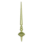 Vickerman M183473G 18" Lime Glitter Cupola Finial Ornament Pack Of 2