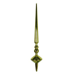 Vickerman M183473S 18" Lime Shiny Cupola Finial Ornament Pack Of 2 Pack Of 2