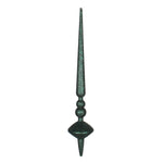 Vickerman M183474G 18" Midnight Green Glitter Cupola Finial