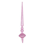 Vickerman M183479G 18" Pink Glitter Cupola Finial