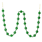 Vickerman M183504 6' Green Stripe Ball Ornament Christmas Garland