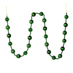 Vickerman M183524 6' Emerald Stripe Ball Ornament Christmas Garland