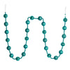 Vickerman M183542 6' Teal Stripe Ball Ornament Christmas Garland