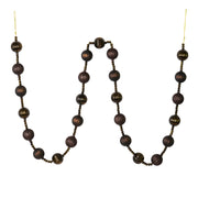 Vickerman M183575 6' Chocolate Stripe Ball Ornament Christmas Garland
