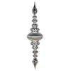 Vickerman M183807 41" Silver Shiny Finial Ornament