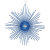 Vickerman M184502 6.5" Blue Snowflake Burst Glitter Christmas Ornament 6 Per Bag