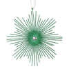 Vickerman M184504 6.5" Green Snowflake Burst Glitter Christmas Ornament 6 Per Bag