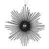 Vickerman M184517 6.5" Black Snowflake Burst Glitter Christmas Ornament 6 Per Bag