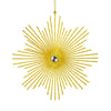 Vickerman M184530 6.5" Antique Gold Snowflake Burst Glitter Christmas Ornament 6 Per Bag