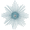 Vickerman M184532 6.5" Baby Blue Snowflake Burst Glitter Christmas Ornament 6 Per Bag