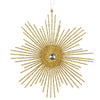 Vickerman M184537 6.5" Honey Gold Snowflake Burst Glitter Christmas Ornament 6 Per Bag
