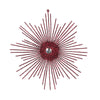 Vickerman M184565 6.5" Burgundy Snowflake Burst Glitter Christmas Ornament 6 Per Bag