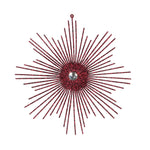 Vickerman M184565 6.5" Burgundy Snowflake Burst Glitter Christmas Ornament 6 Per Bag