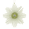 Vickerman M184573 6.5" Lime Snowflake Burst Glitter Christmas Ornament 6 Per Bag