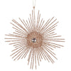 Vickerman M184580 6.5" Cafe Latte Snowflake Burst Glitter Christmas Ornament 6 Per Bag