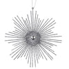 Vickerman M184587 6.5" Pewter Snowflake Burst Glitter Christmas Ornament 6 Per Bag