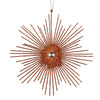 Vickerman M184588 6.5" Copper Snowflake Burst Glitter Christmas Ornament 6 Per Bag