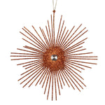 Vickerman M184588 6.5" Copper Snowflake Burst Glitter Christmas Ornament 6 Per Bag