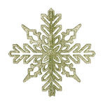 Vickerman M187354 6" Celadon 3D Glitter Snowflake Christmas Ornament Set Of 3