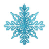 Vickerman M187412 9" Turquoise 3D Glitter Snowflake Christmas Ornament Pack Of 2