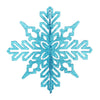 Vickerman M187512 14" Turquoise 3D Glitter Snowflake Christmas Ornament