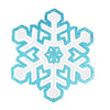 Vickerman M187812 17" Turquiose Andwhite 3D Foam Glitter Snowflake Christmas Ornament