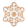 Vickerman M187958 25" Rose Gold And White 3D Foam Glitter Snowflake Christmas Ornament