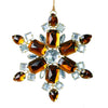 Vickerman M188676 4.5" Mocha Jewel Metal Snowflake Christmas Ornament