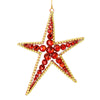 Vickerman M189003 6" Red Jewel Metal Sea Star Christmas Ornament