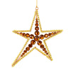 Vickerman M189076 6" Mocha Jewel Metal Sea Star Christmas Ornament