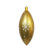 Vickerman MC180208 16" Gold Candy Drop White Snowflake Christmas Ornament