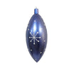 Vickerman MC180229 16" Periwinkle Candy Drop White Snowflake Christmas Ornament