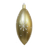 Vickerman MC180238 16" Champagne Candy Drop White Snowflake Christmas Ornament