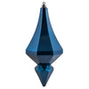 Vickerman MC191002D 8" Blue Candy Finish Diamond Finial Ornament Pack Of 2