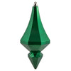 Vickerman MC191004D 8" Green Candy Finish Diamond Finial Ornament Pack Of 2