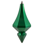 Vickerman MC191004D 8" Green Candy Finish Diamond Finial Ornament Pack Of 2