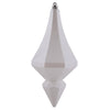Vickerman MC191011D 8" White Candy Finish Diamond Finial Ornament Pack Of 2