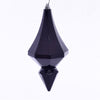 Vickerman MC191017D 8" Black Candy Finish Diamond Finial Ornament Pack Of 2