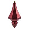 Vickerman MC191021D 8" Berry Red Candy Finish Diamond Finial Ornament Pack Of 2