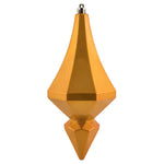 Vickerman MC191030D 8" Antique Gold Candy Finish Diamond Finial Ornament Pack Of 2