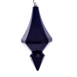 Vickerman MC191031D 8" Midnight Blue Candy Finish Diamond Finial Ornament Pack Of 2