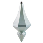 Vickerman MC191032D 8" Baby Blue Candy Finish Diamond Finial Ornament Pack Of 2