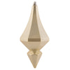 Vickerman MC191038D 8" Champagne Candy Finish Diamond Finial Ornament Pack Of 2